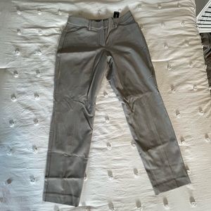 Express linen ankle trousers - grey